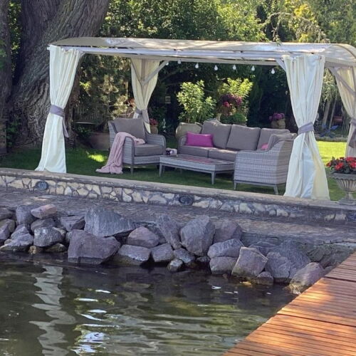 Casă de vară familial(ă) cu vedere spre lac pentru 6 pers. (se inchirieaza doar integral)