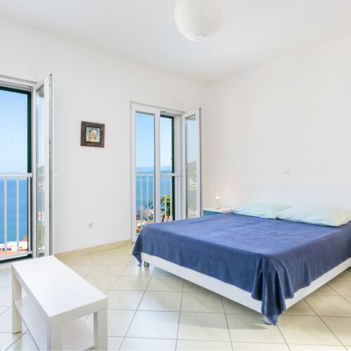 Apartament 8-osobowy z klimatyzacją z widokiem na morze z 2 pomieszczeniami sypialnianymi