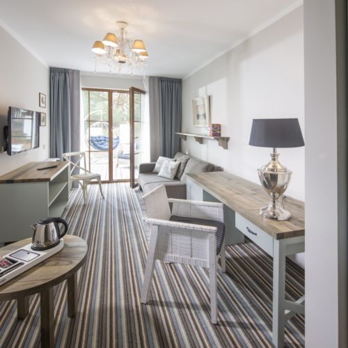 Apartament 2-osobowy na piętrze na parterze (możliwa dostawka)