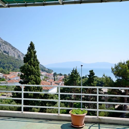 Tengerre néző légkondicionált 2 fős apartman 1 hálótérrel