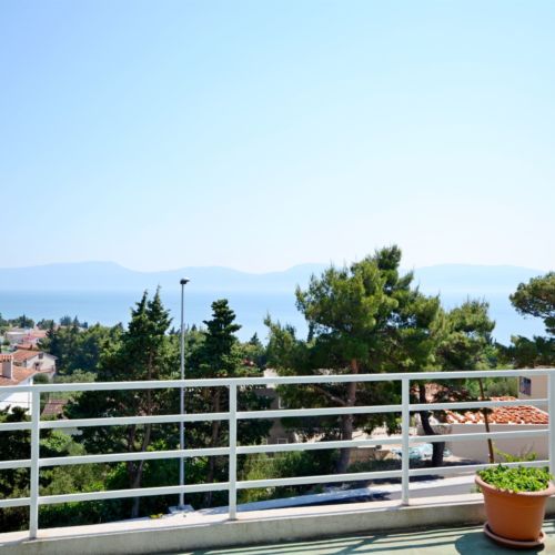 Tengerre néző légkondicionált 2 fős apartman 1 hálótérrel