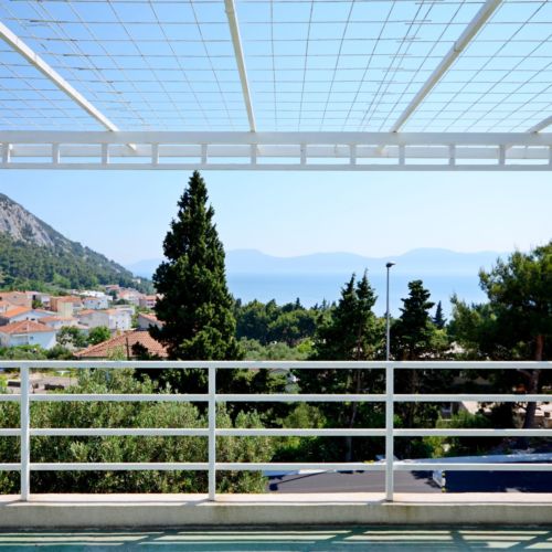 Tengerre néző légkondicionált 2 fős apartman 1 hálótérrel