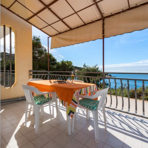 2-Zimmer-Apartment für 5 Personen mit Klimaanlage und Aussicht auf das Meer A-4176-a