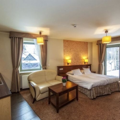 Studio Apartman s manželskou postelí s 1 ložnicí s výhledem do zahrady