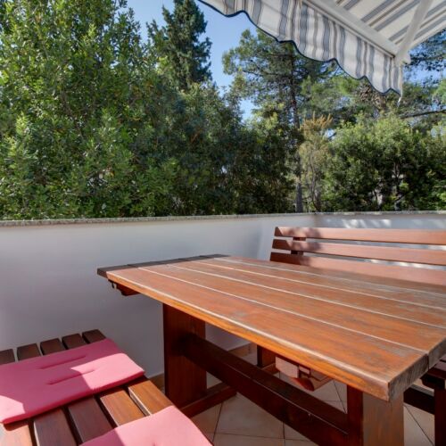 Apartament 2-osobowy z klimatyzacją z tarasem z 1 pomieszczeniem sypialnianym A-8087-b