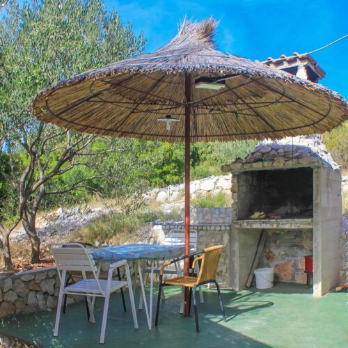 Apartament 4-osobowy z tarasem z widokiem na morze z 1 pomieszczeniem sypialnianym K-8484