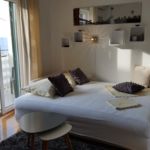 Apartman s klimatizací s manželskou postelí s 1 ložnicí s výhledem na moře AS-15642-b