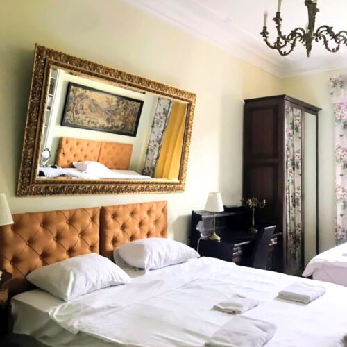 Apartament 6-osobowy z balkonem z widokiem na ogród z 2 pomieszczeniami sypialnianymi