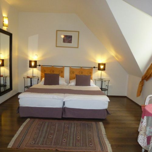 Camera dubla confort cu aer condiționat (se poate solicita pat suplimentar)