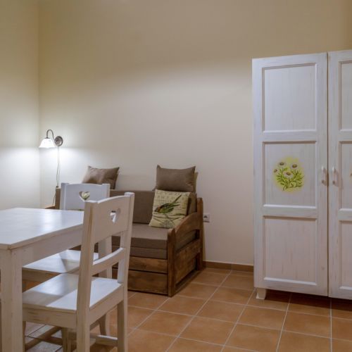 Apartament 2-osobowy na parterze Deluxe z 1 pomieszczeniem sypialnianym (możliwa dostawka)