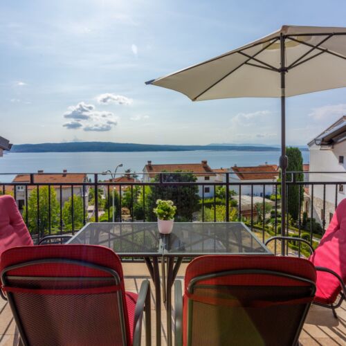 Komfort Apartman pro 3 os. s 1 ložnicí s výhledem na moře (s možností přistýlky)