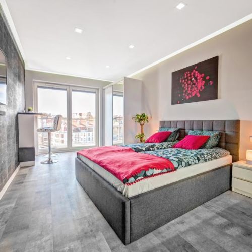 Apartament 2-osobowy z widokiem na miasto z 1 pomieszczeniem sypialnianym