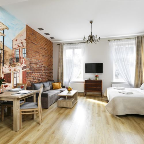 Apartament 4-osobowy Studio z własną kuchnią z 1 pomieszczeniem sypialnianym
