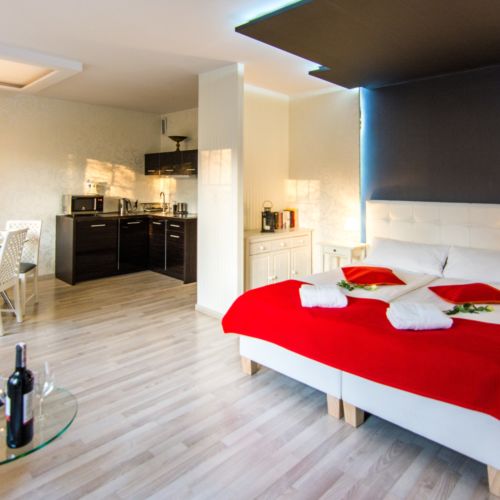 Apartament 2-osobowy Romantyczny Deluxe z 1 pomieszczeniem sypialnianym (możliwa dostawka)