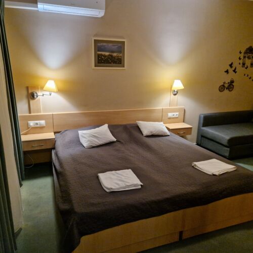 Apartament cu balcon cu aer condiționat cu 1 camera pentru 4 pers.