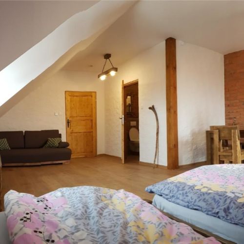 Pokój 4-osobowy z widokiem na las