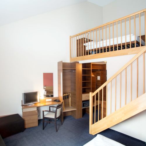 Pokoj s balkónem s galérií pro 4 os. (s možností přistýlky)