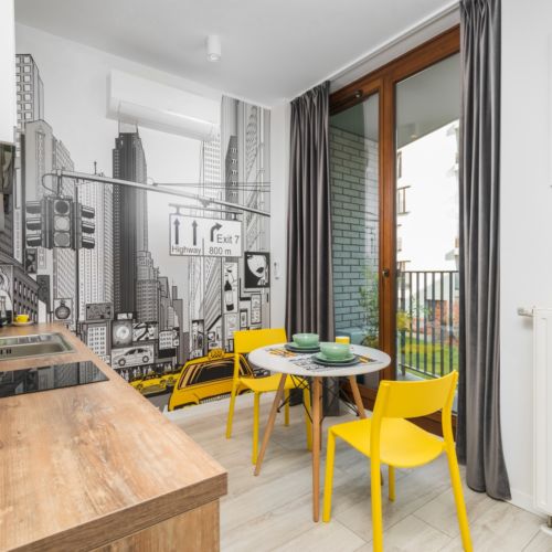 Apartament superior cu balcon cu 2 camere pentru 3 pers.