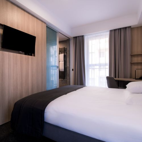 Pokój 1-osobowy z klimatyzacją z widokiem na miasto