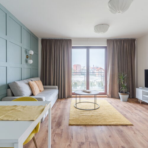 Apartament 4-osobowy Komfort z tarasem z 2 pomieszczeniami sypialnianymi