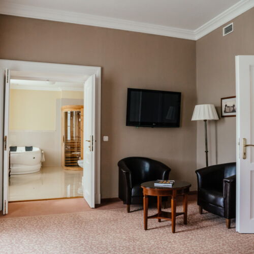 Suita castel cu 1 camera pentru 2 pers. (se poate solicita pat suplimentar)