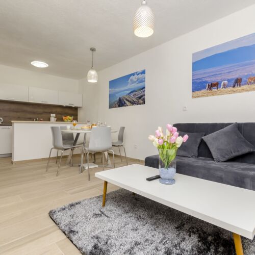 Ground Floor 2-Room Air Conditioned Apartment for 5 Persons