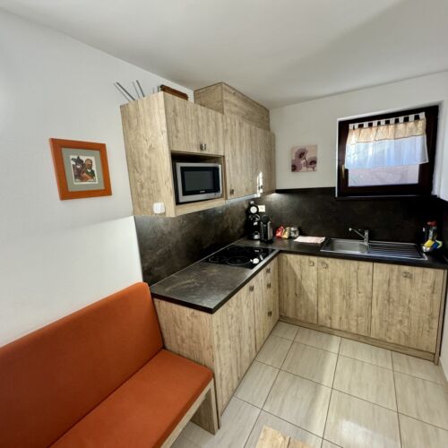 Apartament 3-osobowy w suterenie z łazienką z 1 pomieszczeniem sypialnianym