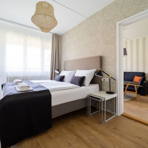 1-Room Balcony Apartment for 2 Persons 