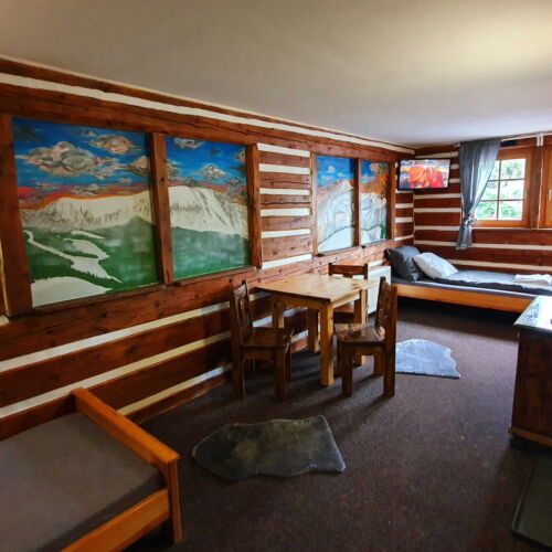 Pokoj s koupelnou tV s plochou obrazovkou pro 6 os.