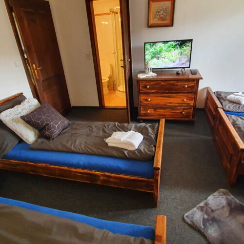 Pokoj s koupelnou  pro 4 os.