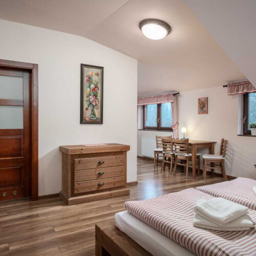 Apartman se sprchou s vlastní kuchyňkou pro 2 os. (s možností přistýlky)