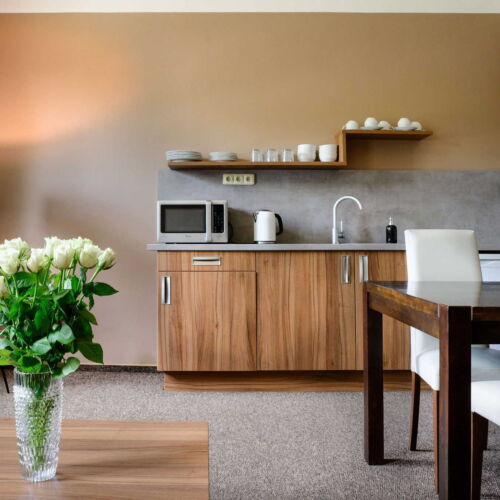 Apartman se sprchou s vlastní kuchyňkou pro 5 os. se 2 ložnicemi (s možností přistýlky)