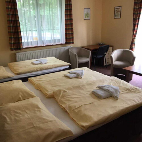 Pokoj se sprchou s balkónem pro 3 os.