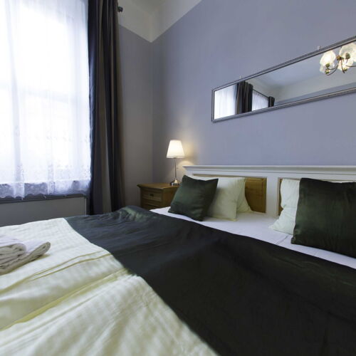 Apartman se sprchou  s manželskou postelí s 1 ložnicí