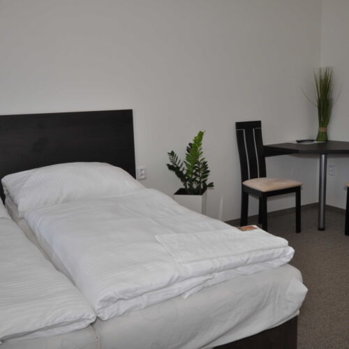 Camera twin cu balcon cu baie