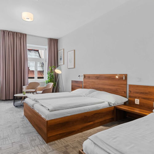 Camera tripla cu duș cu aer condiționat