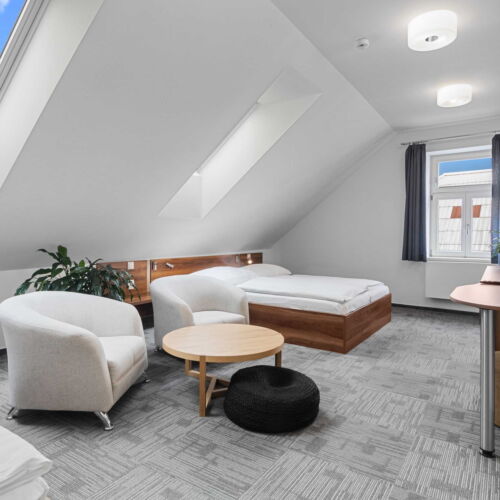 Apartament cu duș cu aer condiționat pentru 3 pers. (se poate solicita pat suplimentar)