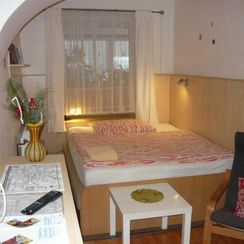 Apartament 1-osobowy z prysznicem z aneksem kuchennym z 1 pomieszczeniem sypialnianym (możliwa dostawka)