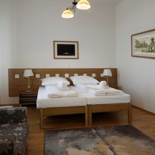 Pokoj s klimatizací se sprchou pro 3 os. (s možností přistýlky)