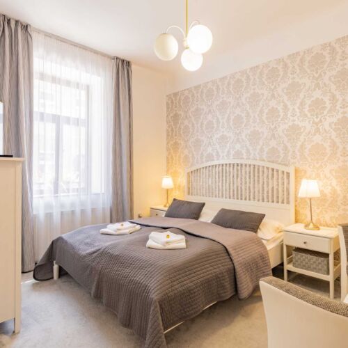 Apartman s vanou pro 3 os. se 2 ložnicemi s výhledem na město