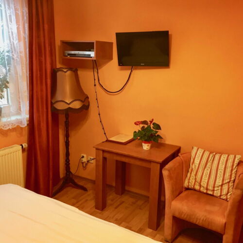 Pokoj se sprchou  s manželskou postelí (s možností přistýlky)