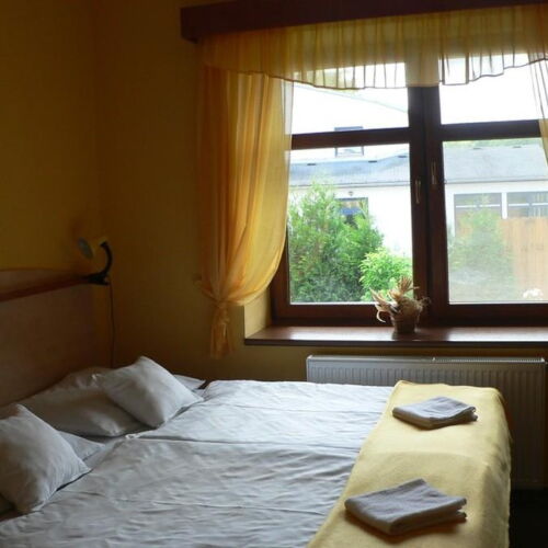 Pokoj se sprchou  s manželskou postelí (s možností přistýlky)