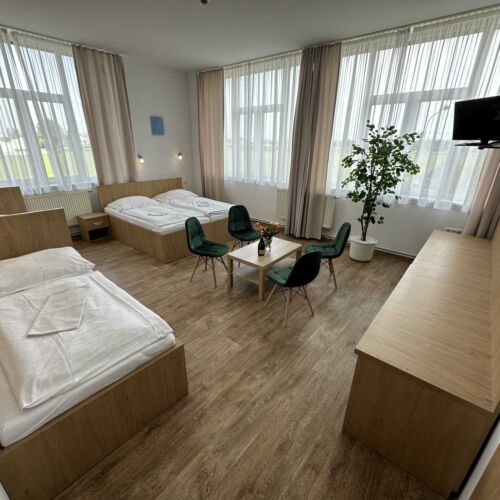 Air Conditioned Quadruple Room with Shower (extra beds available)