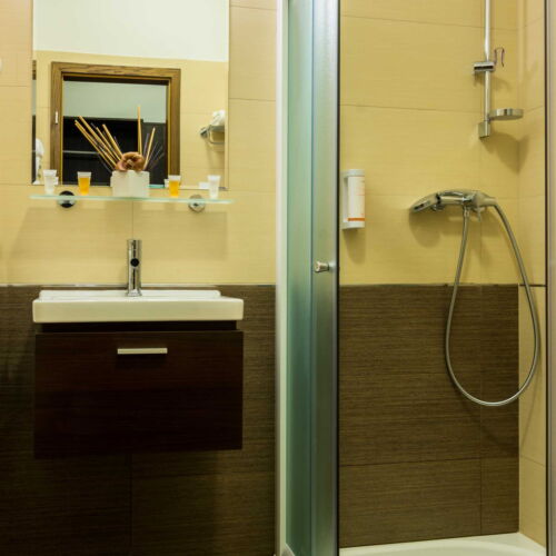 Camera single cu duș cu aer condiționat