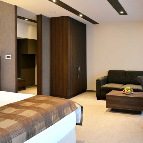 Camera twin superior cu duș (se poate solicita pat suplimentar)