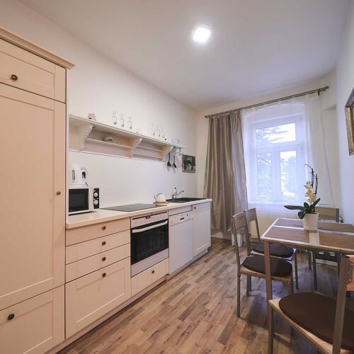 Apartament cu cadă cu chicinetă proprie cu 2 camere pentru 4 pers.