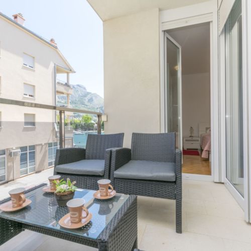 Tengerre néző légkondicionált 4 fős apartman 2 hálótérrel