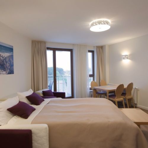 Apartament 2-osobowy z widokiem na ogród z 1 pomieszczeniem sypialnianym