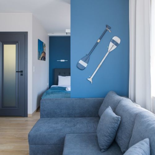 Apartament 4-osobowy z tarasem z własną kuchnią z 1 pomieszczeniem sypialnianym