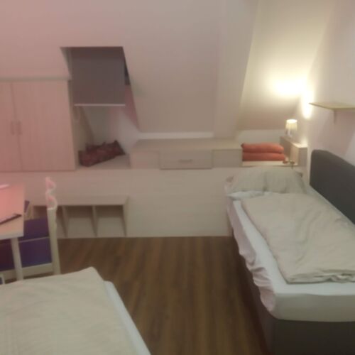 Mansard 2-Room Family Apartment for 4 Persons (extra bed available)